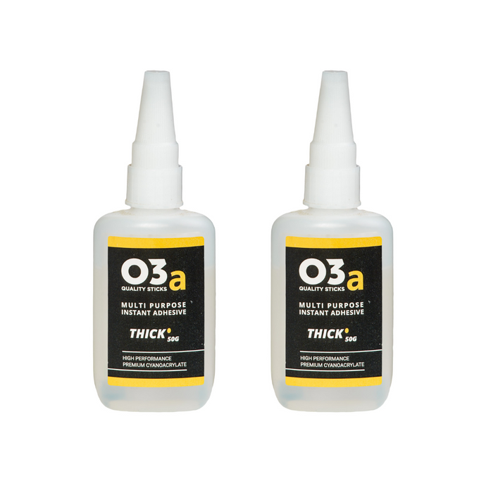 O3a Cyanoacrylate Adhesive, Thick, 50g - Twin Pack - ROW