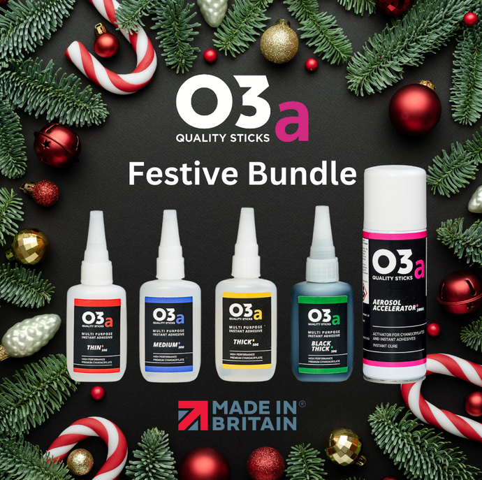 O3a Festive Bundle - A selection of our 50ml adhesives with a 200ml Activator